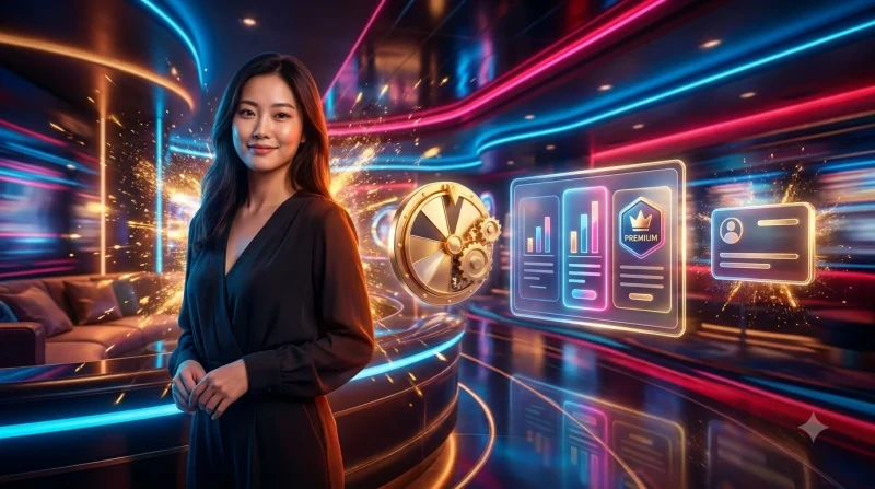 hinh-anh-minh-hoa-tieu-chi-so-sanh-cac-loai-game-quay-hu-voi-giao-dien-holographic-hien-dai Hình ảnh minh họa tiêu chí so sánh các loại game quay hũ với giao diện holographic hiện đại