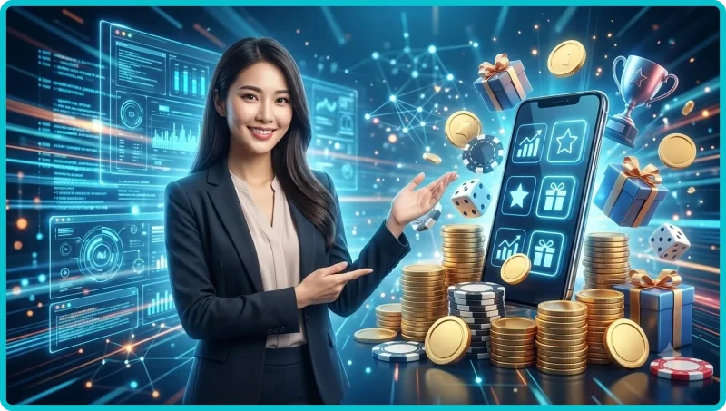 Thiết bị và kính lúp minh họa cách tìm hiểu nhà cái online trước khi quyết định