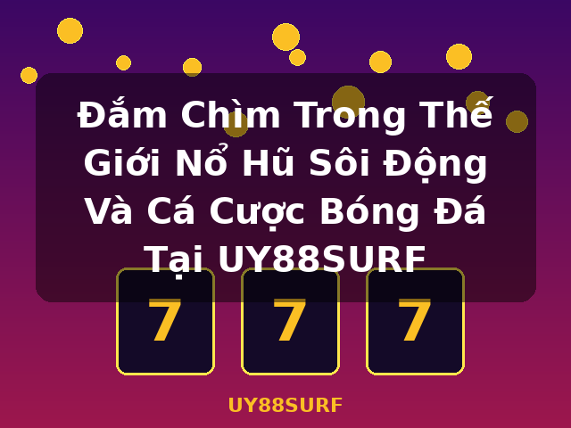 Đắm Chìm Trong Thế Giới Nổ Hũ Sôi Động Và Cá Cược Bóng Đá Tại UY88SURF - UY88SURF